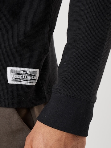 Denim Factory Shirt in Zwart