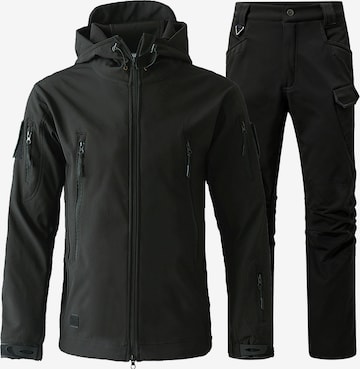 Youthup Sportanzug in Schwarz: Vorderseite