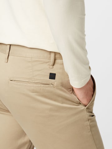 BOSS Orange Slimfit Hose 'Taber' in Braun