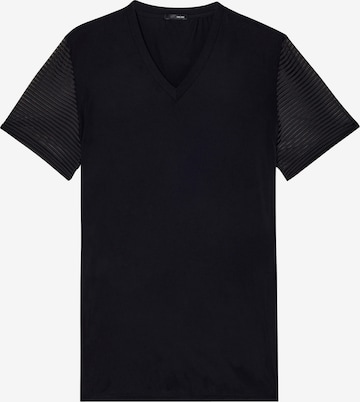 HOM Shirt ' Loulou V-Neck ' in Black: front