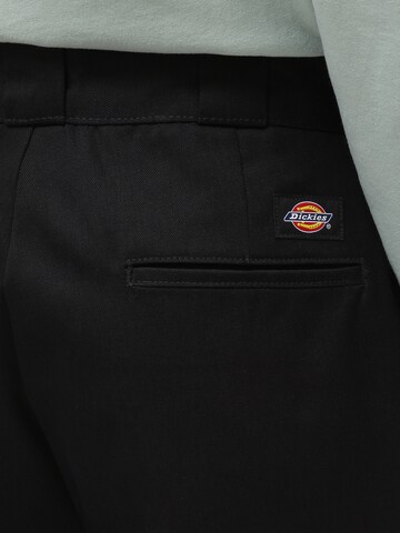 DICKIES Regular Trousers with creases '874 Cropped' in Black