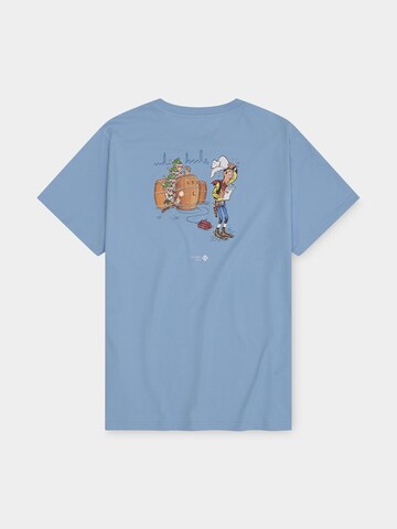 Bavarian Caps Shirt 'Lucky Luke: Bierfässer' in Blue
