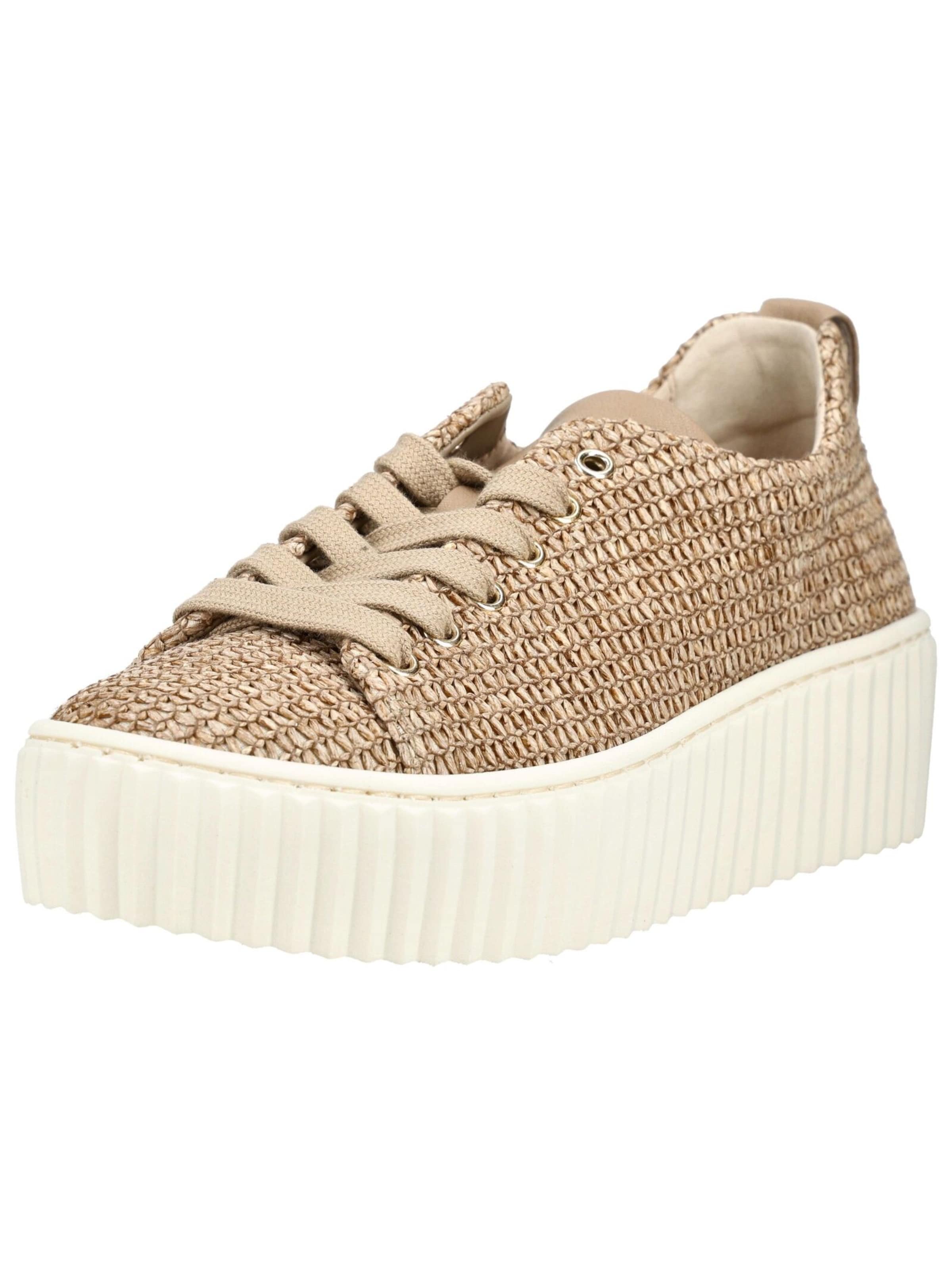 Baskets basses GABOR en beige : devant