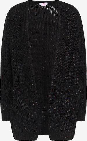 MYMO Knit Cardigan in Black: front