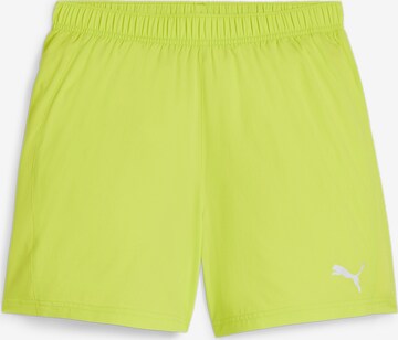 Regular Pantalon de sport PUMA en vert : devant