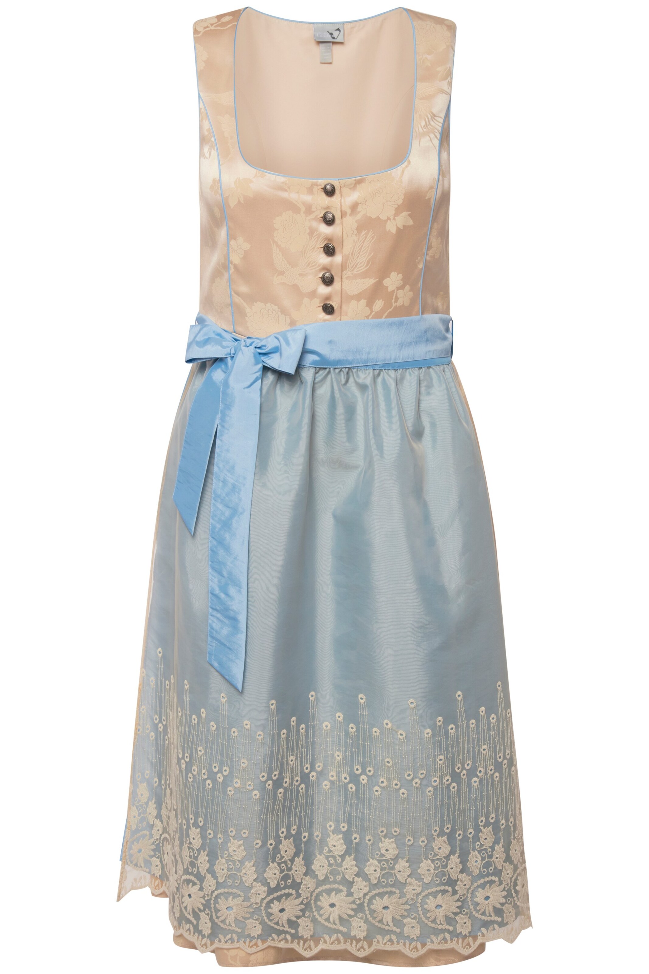 Ulla Popken Kleid in Beige: Vorderseite