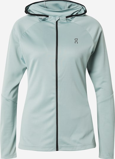 On Sports sweat jacket in Dark grey / Mint / Black, Item view