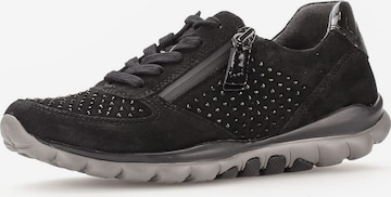 GABOR Athletic Lace-Up Shoes in Black: front