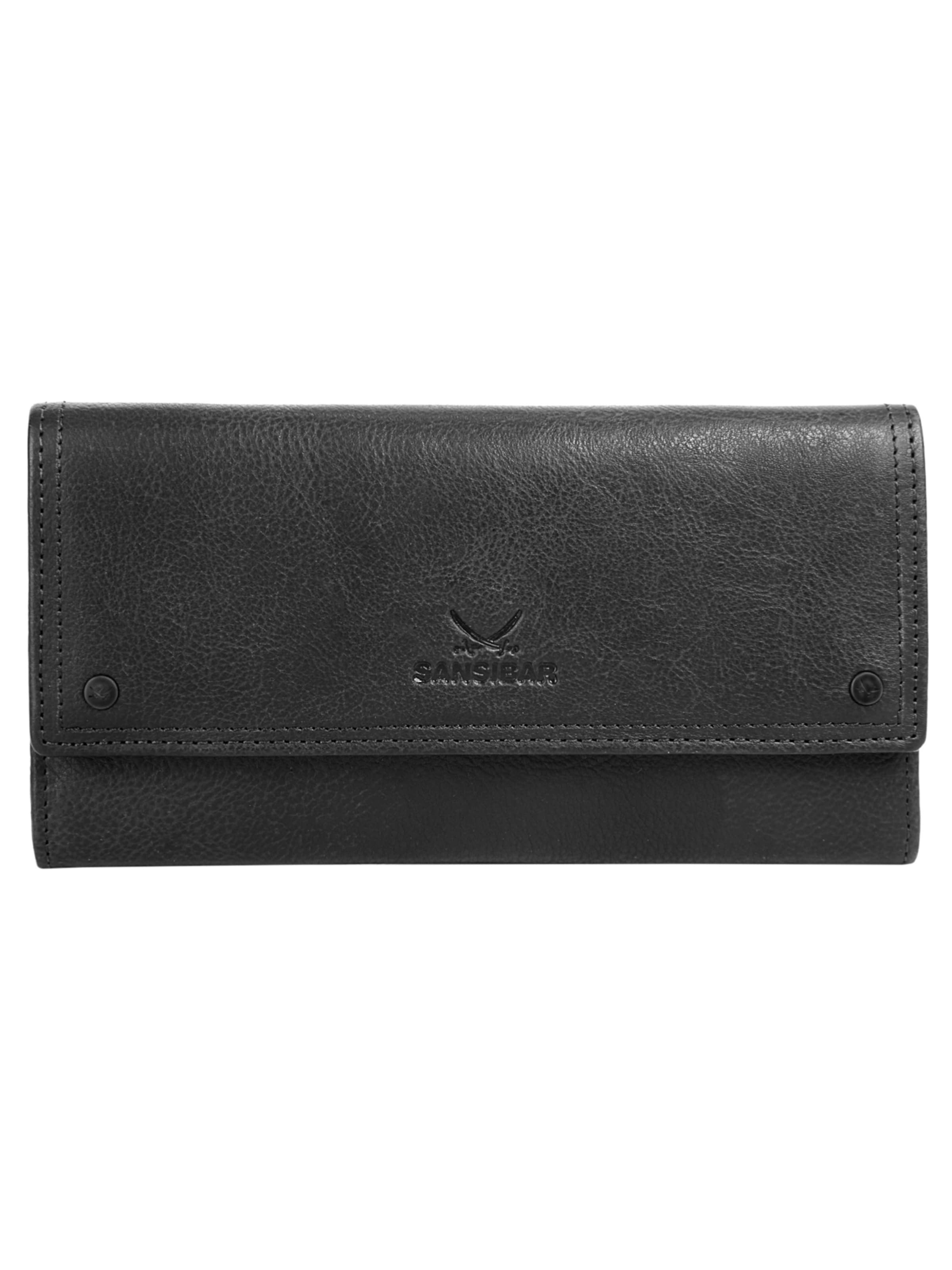 SANSIBAR Portemonnaie‌‌‌‌ in Schwarz: Vorderseite