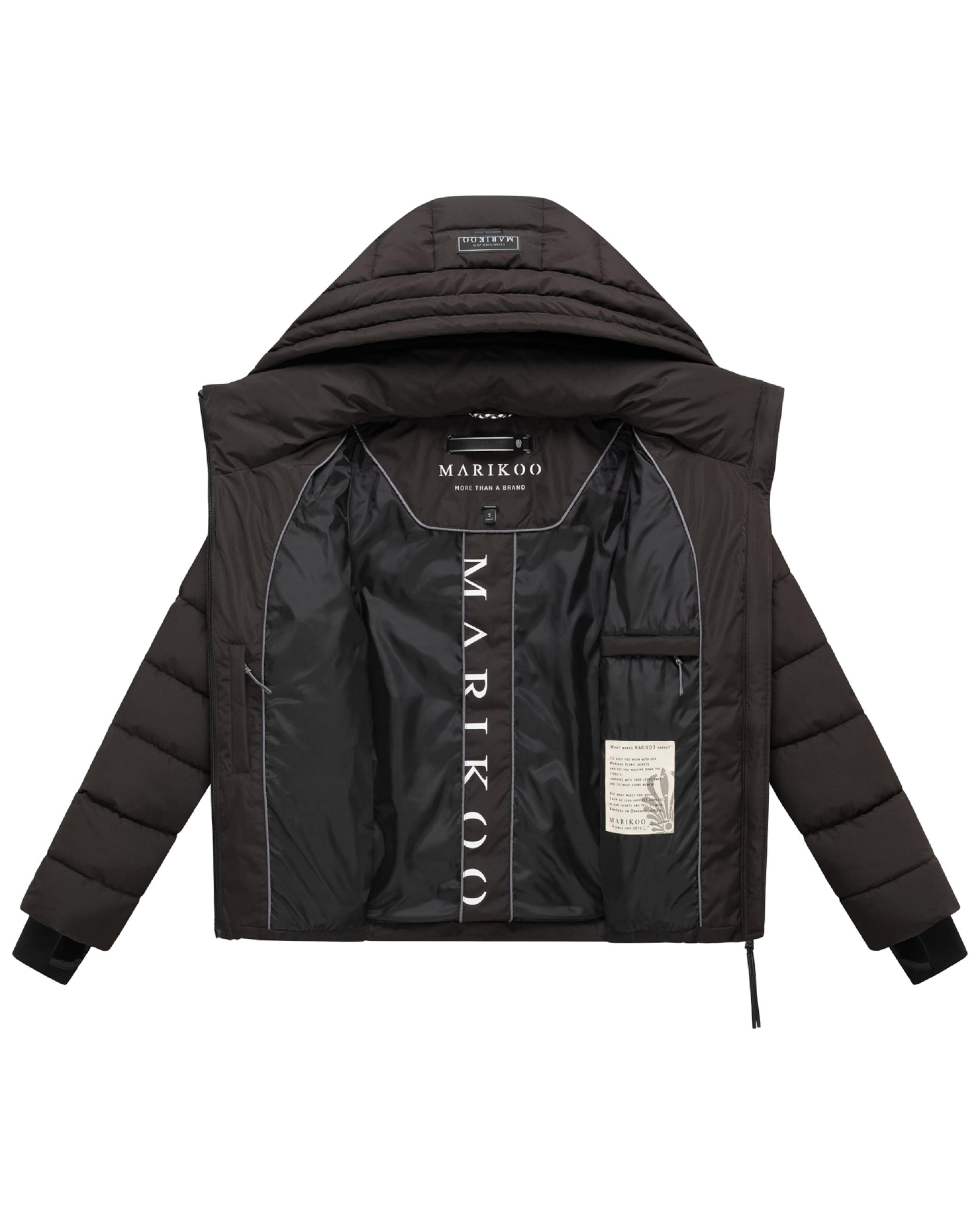 MARIKOO Winterjas 'Samuiaa XVI' in Bruin