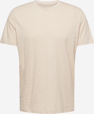 T-Shirt 'Aspen' SELECTED en beige : devant