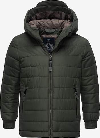 Ragwear Winter Jacket 'Coolio' in Green: front