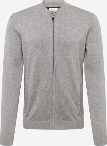 ESPRIT Knit Cardigan in Grey: front