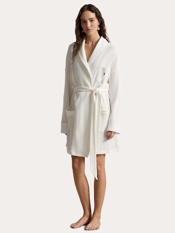 Polo Ralph Lauren Bathrobe short ' Club Waffle ' in White