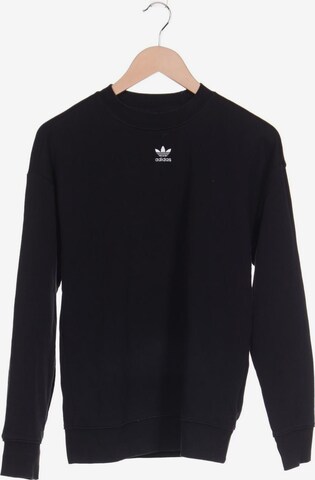 ADIDAS ORIGINALS Sweatshirt & Zip-Up Hoodie in XXXS-XXS in Black: front