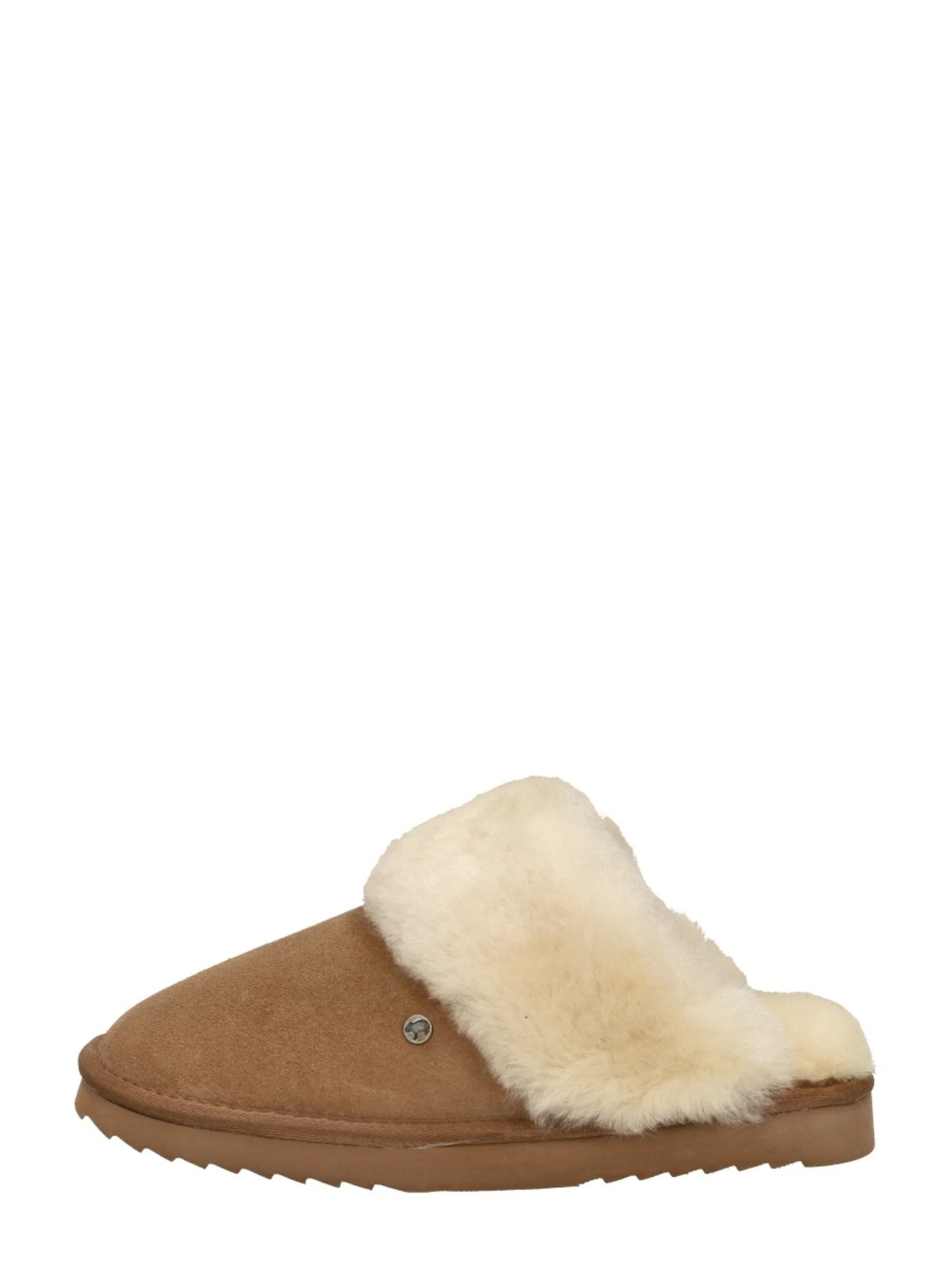 Warmbat Slippers 'Flurry' in Brown: front