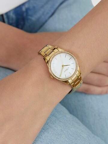 s.Oliver Analoguhr in Gold: Vorderseite