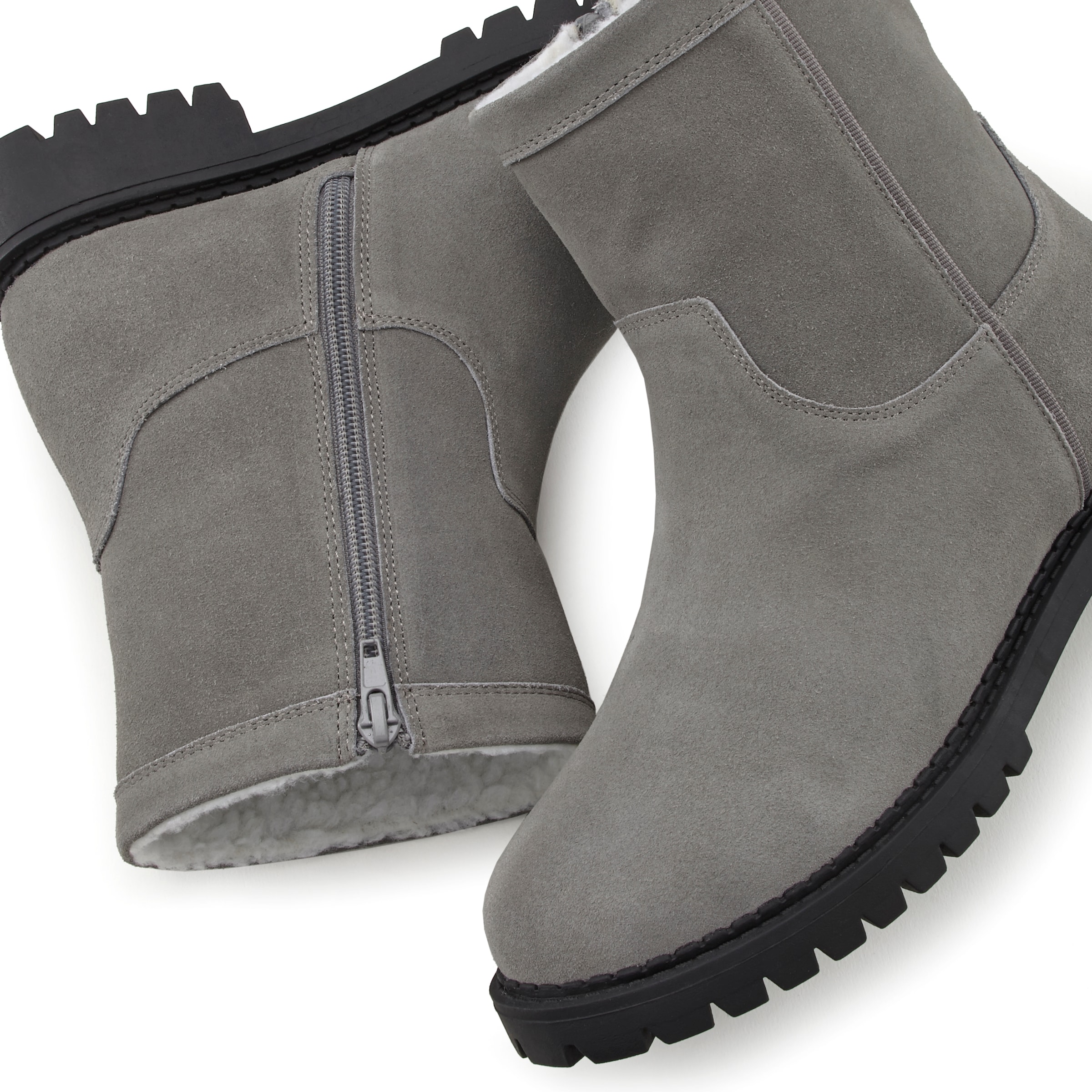 LASCANA Kozačky – šedá