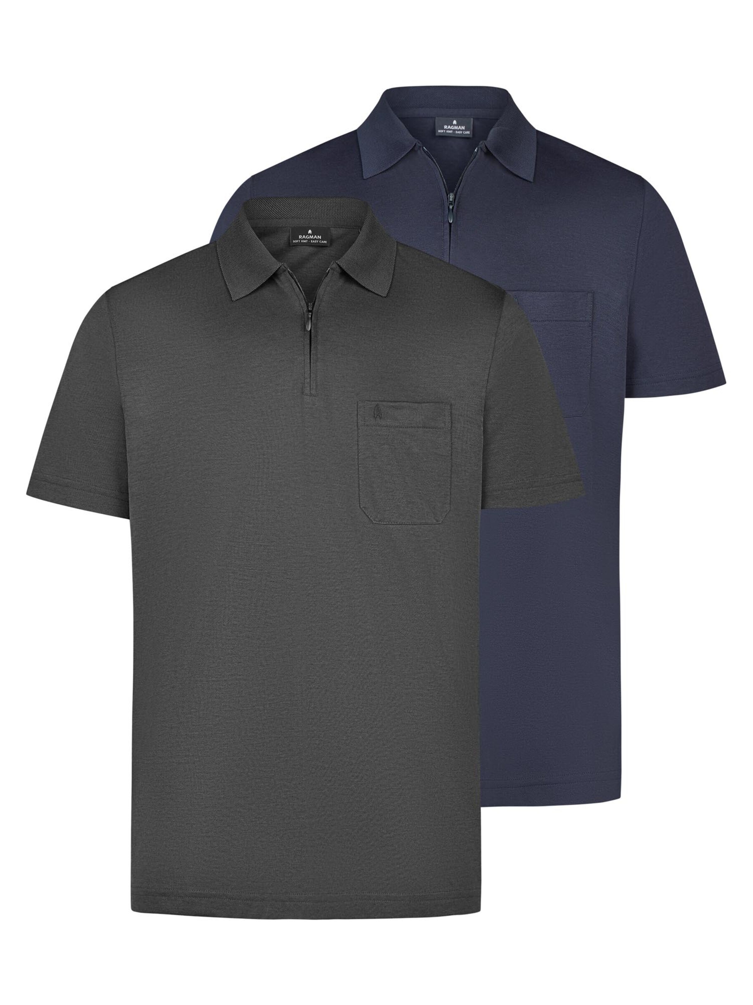 Ragman Shirt 'Basic' in Grey: front