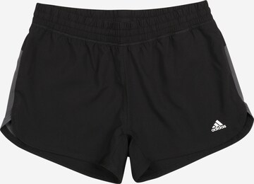 ADIDAS SPORTSWEAR Regular Sports trousers 'Pacer Aeroready Icons' in Black: front