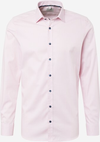 OLYMP Button Up Shirt 'New York' in Pink: front