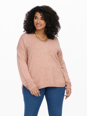 ONLY Carmakoma Sweater 'Margareta' in Pink: front