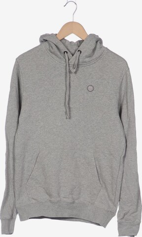 KnowledgeCotton Apparel Sweatshirt & Zip-Up Hoodie in M in Grey: front