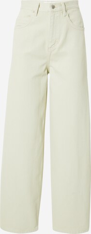 TOPSHOP Wide leg Τζιν σε πράσινο: μπροστά