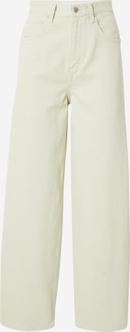 TOPSHOP Wide leg Jeans in Green: front