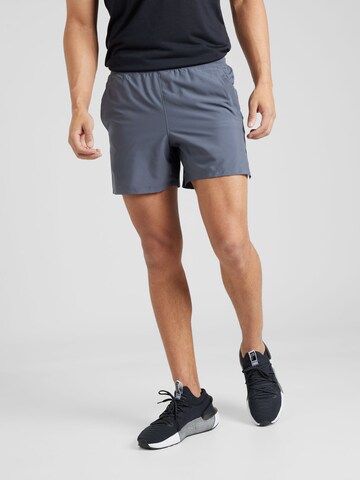 UNDER ARMOUR Regular Workout Pants 'Launch 5' in Grey: front