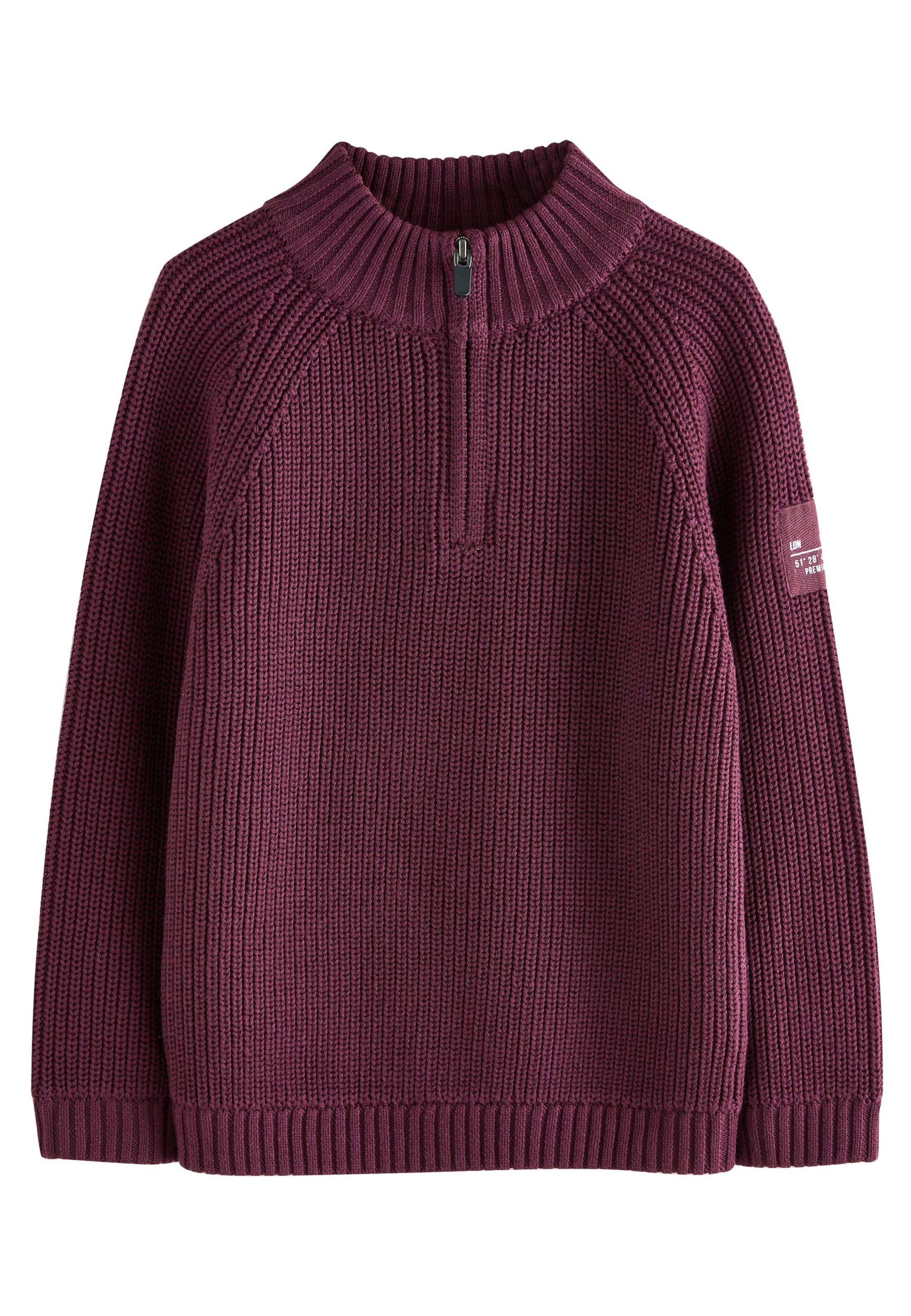 Next Sweater 'Utility' in Purple: front