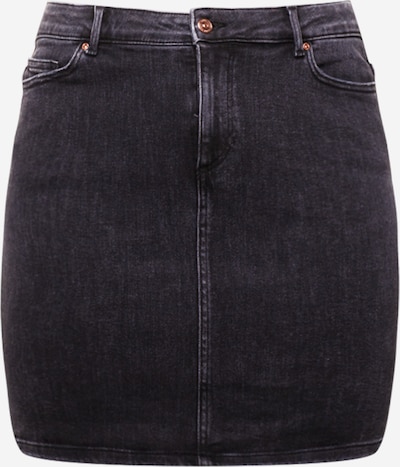 PIECES Curve Jupe 'LILI' en noir denim, Vue avec produit