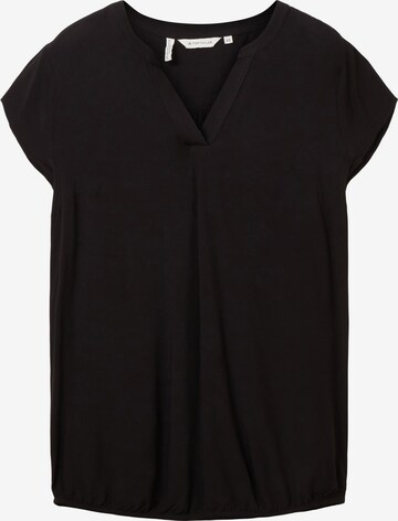 Tom Tailor Women + Blouse in Zwart: voorkant