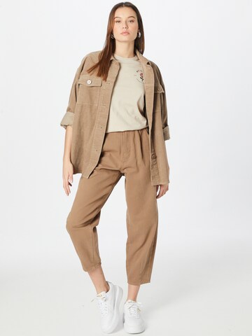ONLY Shirt 'Kita' in Brown