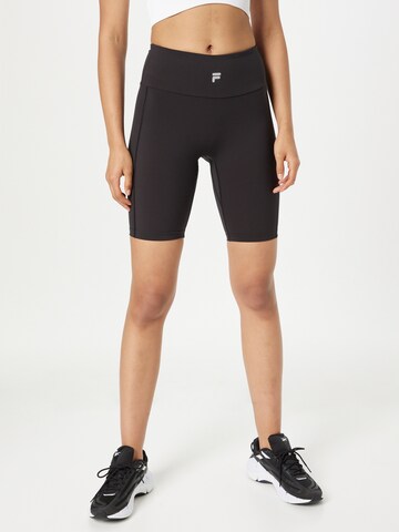 Skinny Pantalon de sport 'RAKANDA' FILA en noir : devant