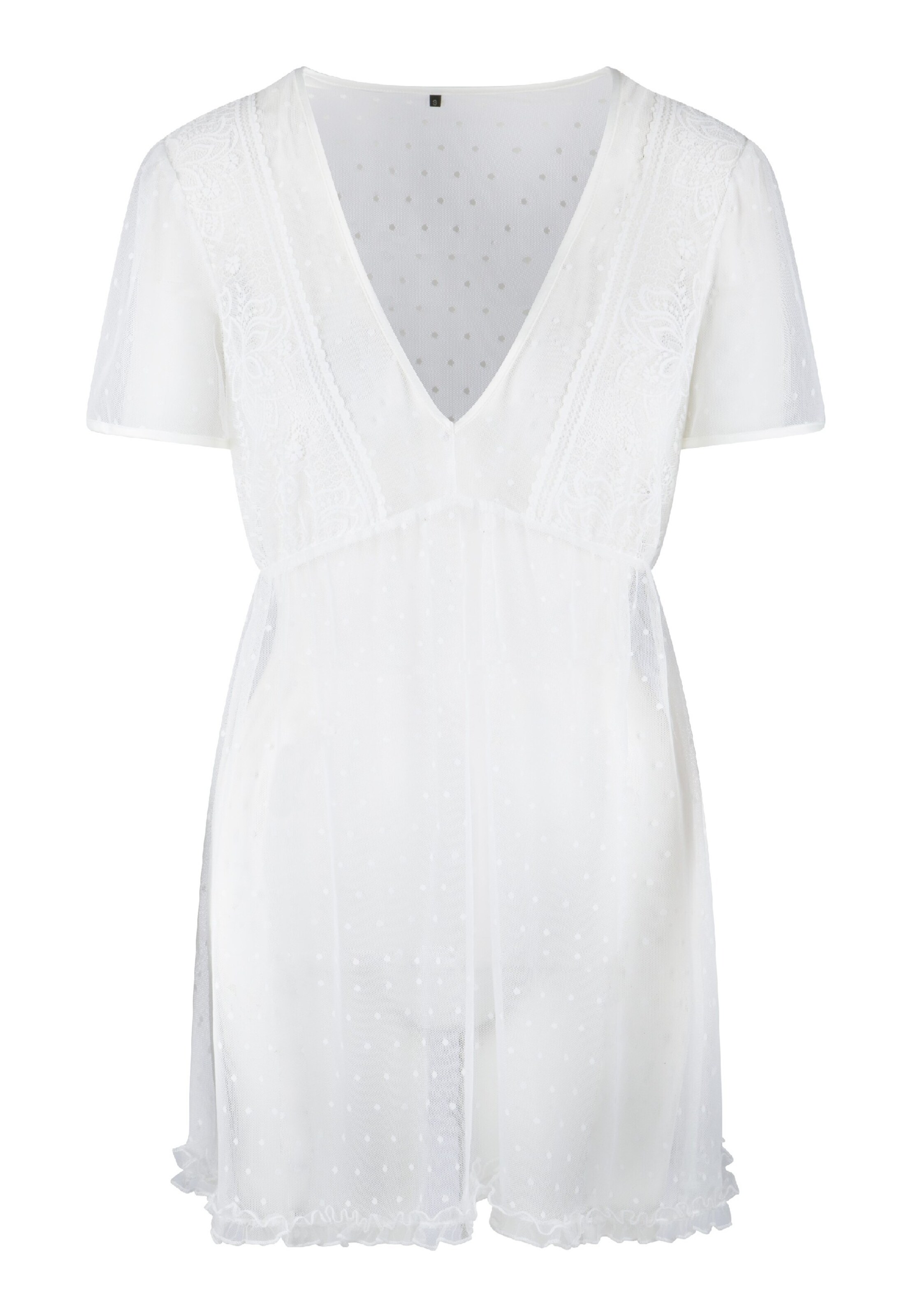 Déshabillé LingaDore en blanc : devant