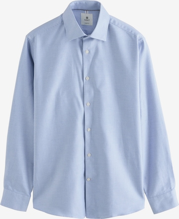 Next Button Up Shirt in Blue: front