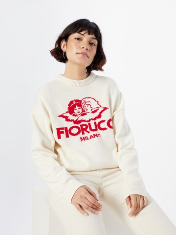 Fiorucci Pullover in Weiß: Vorderseite