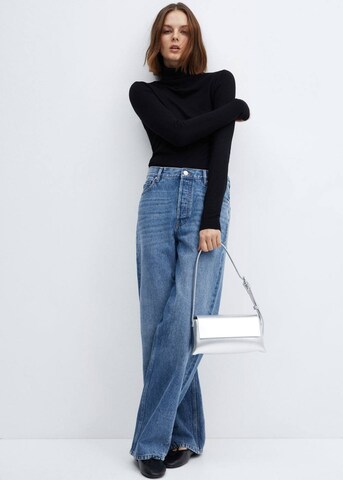 MANGO Wide Leg Jeans 'Massy' in Blau