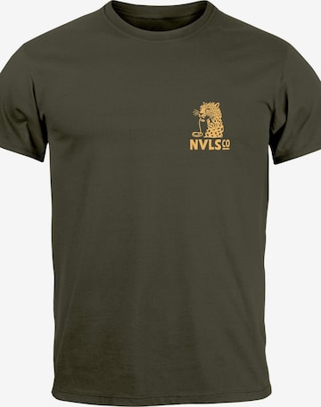 Neverless Shirt 'Eat pasta' in Green: front