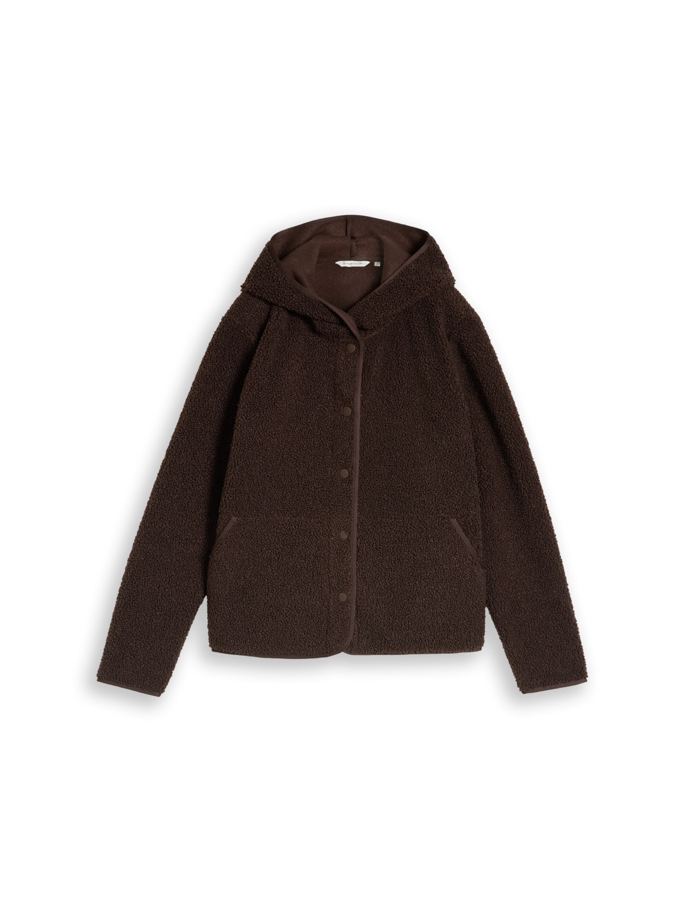 TOM TAILOR Sweatjakke i brun: forside