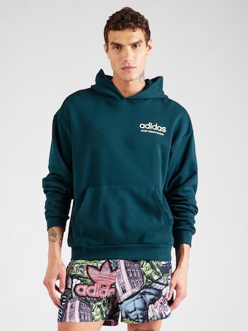 ADIDAS ORIGINALS - Camiseta deportiva en verde: frente