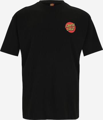 Tricou 'Classic Dot' de la Santa Cruz pe negru: față