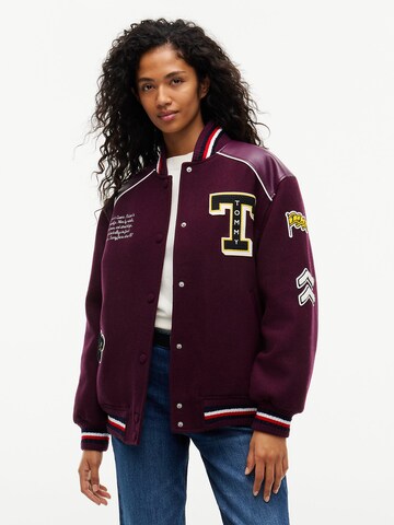 Tommy Jeans Tussenjas in Lila