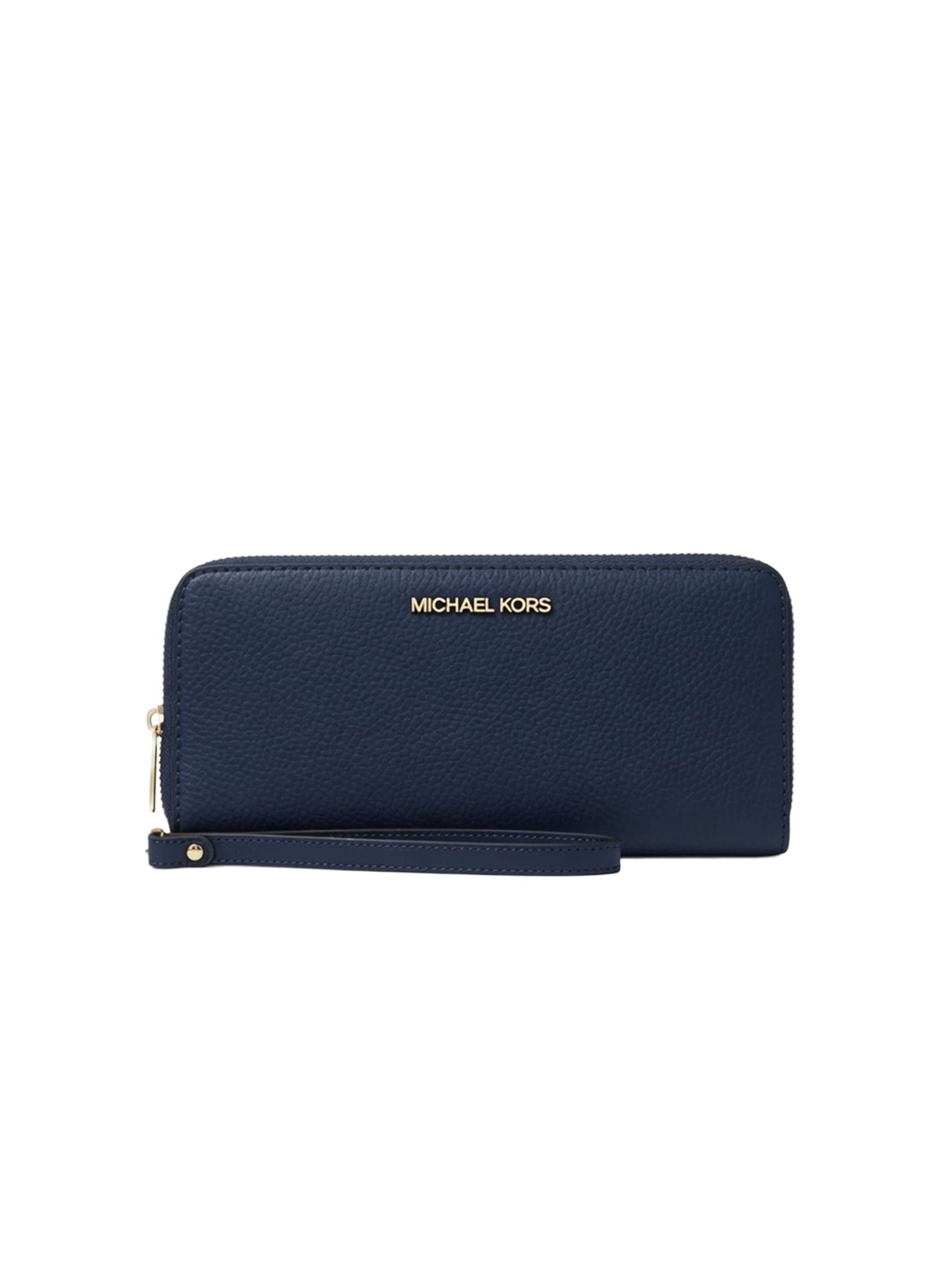 Portamonete di Michael Kors in blu: frontale