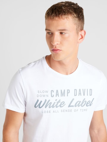 CAMP DAVID Majica | bela barva