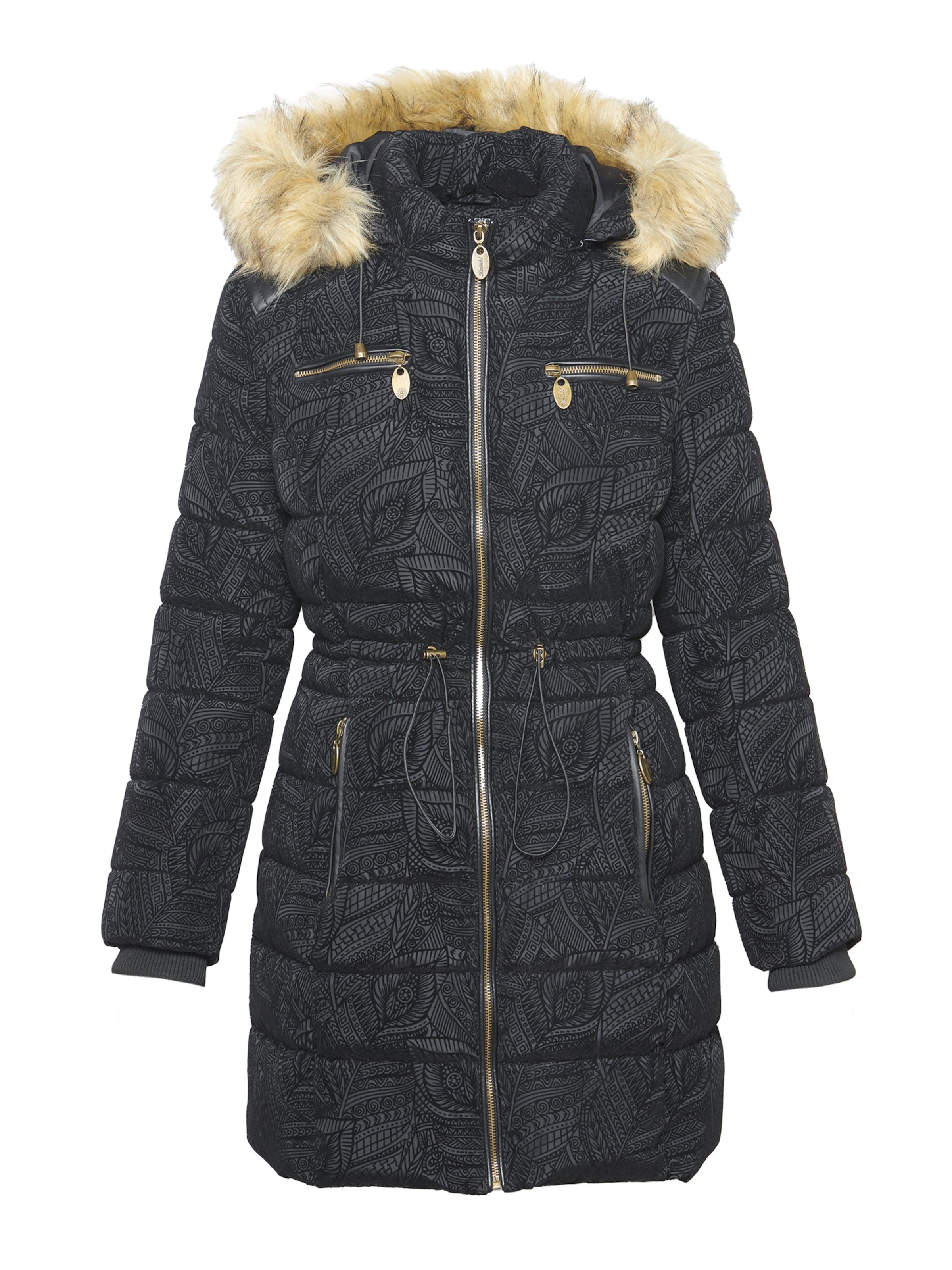 KOROSHI Winter jacket in Black: front