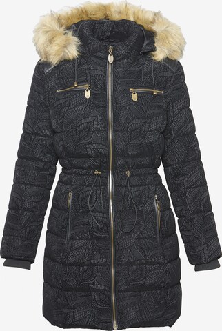 KOROSHI Zimska jakna | črna barva: sprednja stran
