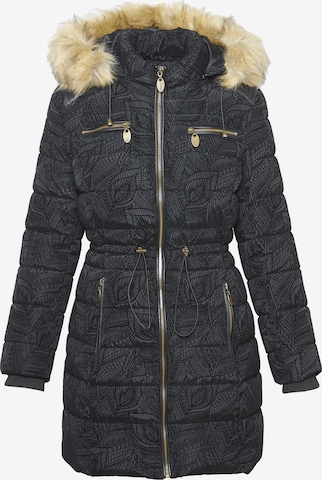 KOROSHI Winter Jacket in Black: front