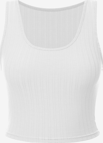 Imily Bela Hausanzug in Weiß: Vorderseite